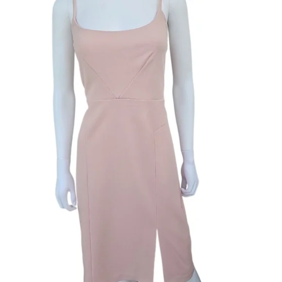 knee length dresses for ladies Kintsugi Pink – 100% Silk Charmeuse Midi Slip Dress